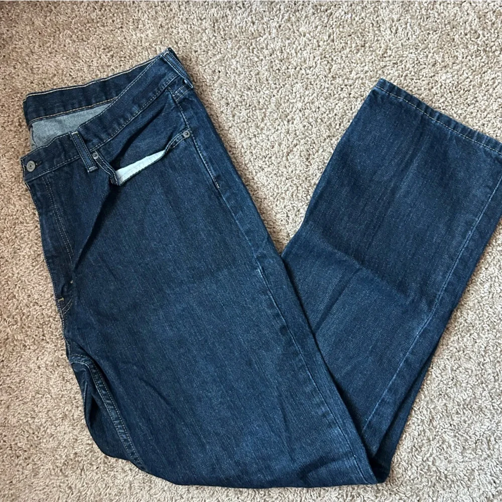 Men’s Levi’s 514 Dark Wash Denim Straight Fit Flex Jeans Size 40x32 |C59 - Picture 8 of 11